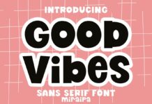 Good Vibes Font Poster 1