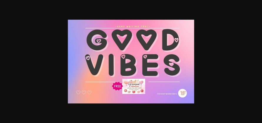Good Vibes Font Poster 3