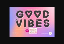 Good Vibes Font Poster 1