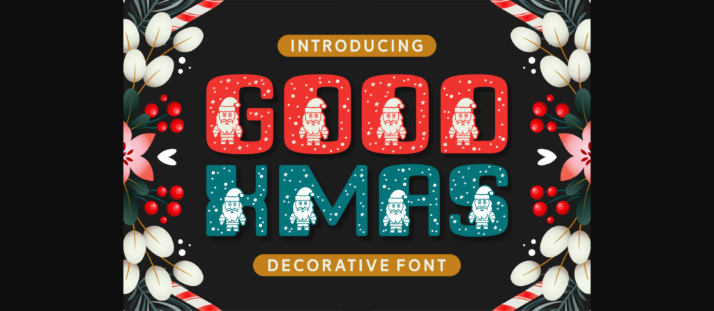 Good Xmas Font Poster 1