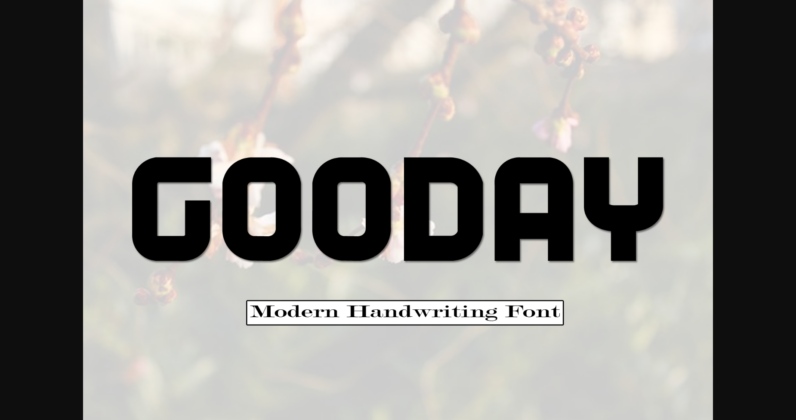 Gooday Font Poster 3