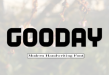 Gooday Font Gooday Font Poster 1