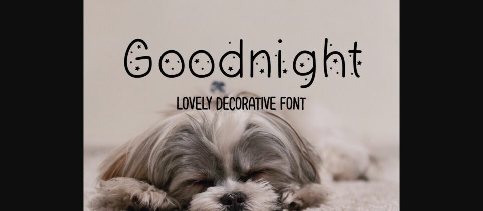 Goodnight Font Poster 3
