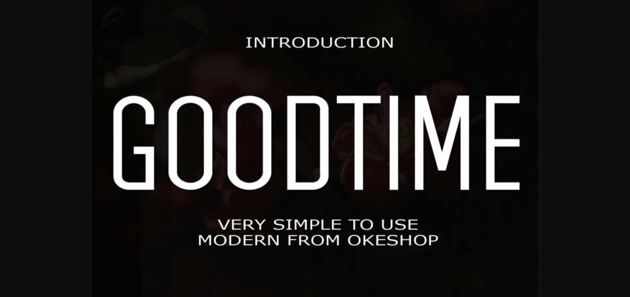 Goodtime Font Poster 3