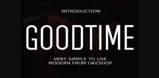 Goodtime Font Poster 1