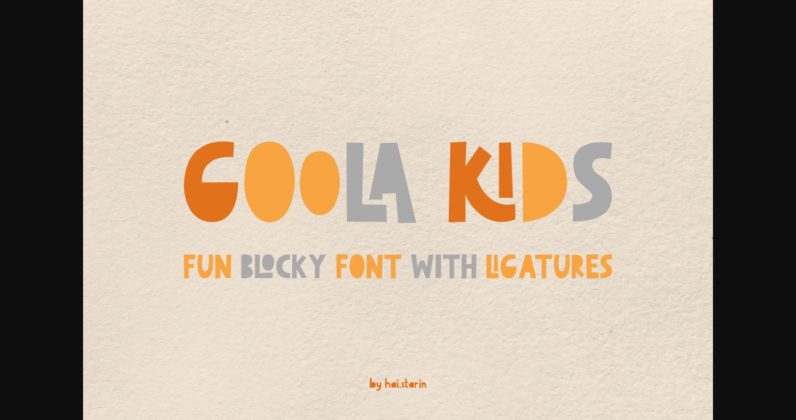 Goola Kids Font Poster 1