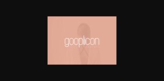 Gooplicon Font Poster 1