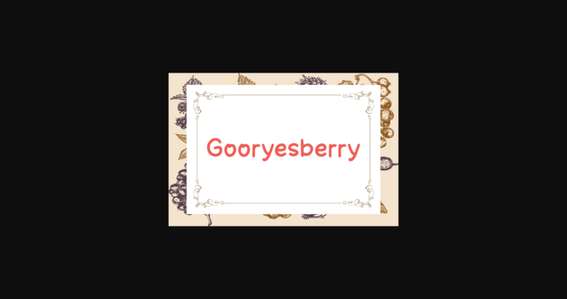 Gooryesberry Font Poster 3