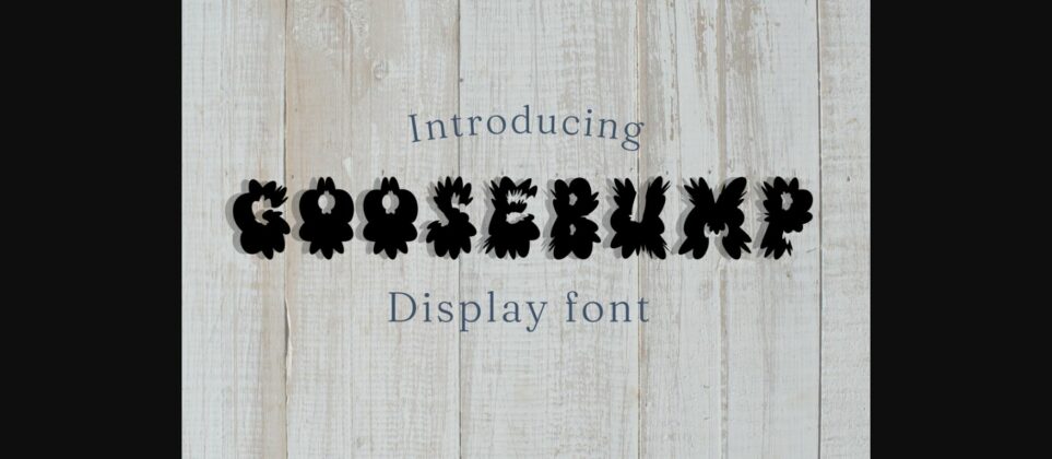 Goosebump Font Poster 3