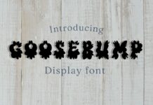 Goosebump Font Poster 1