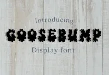 Goosebump Font Goosebump Font Poster 1