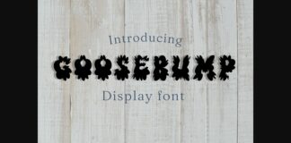 Goosebump Font Poster 1