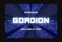 Gordion Font Poster 1