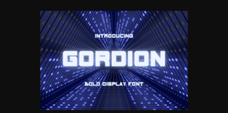 Gordion Font Poster 1