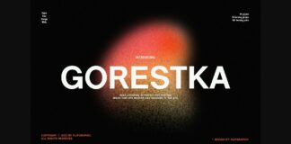 Gorestka Font Poster 1