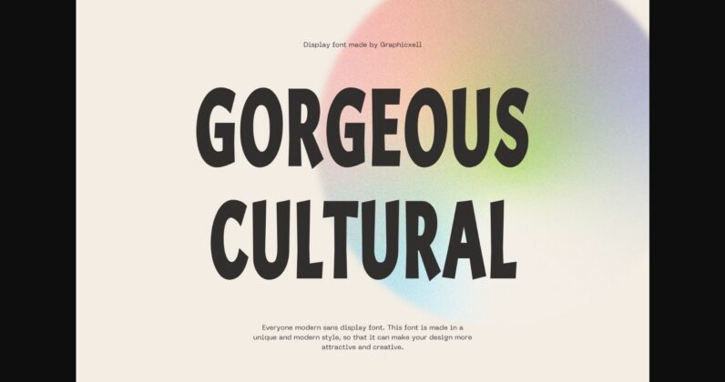 Gorgeous Cultural Font Poster 1