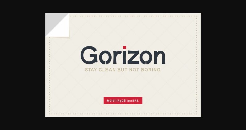 Gorizon Font Poster 3