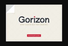 Gorizon Font Poster 1
