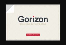 Gorizon Font Poster 1