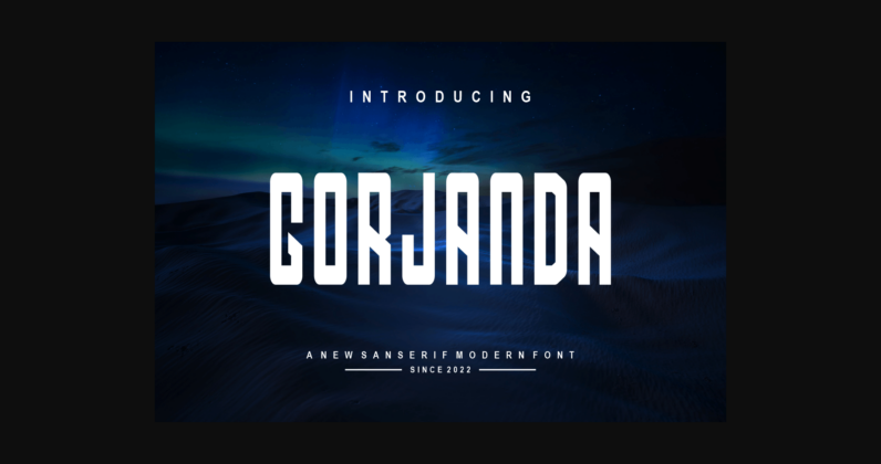 Gorjanda Font Poster 3