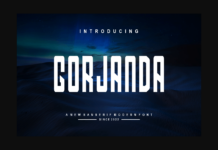 Gorjanda Font Gorjanda Font Poster 1