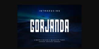 Gorjanda Font Poster 1