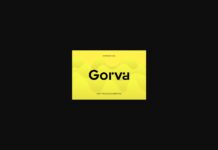 Gorva Font Poster 1