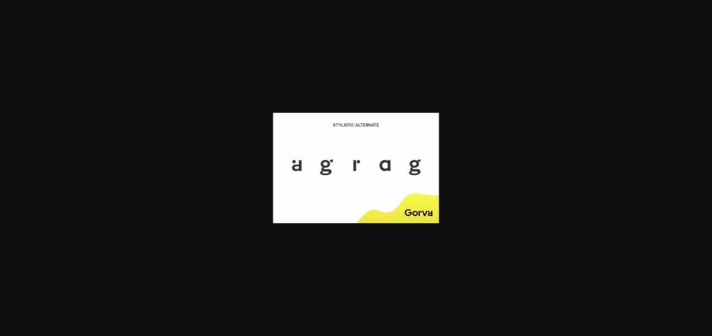 Gorva Font Poster 5