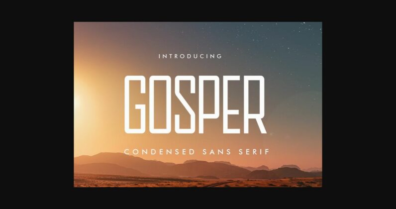 Gosper Font Poster 3