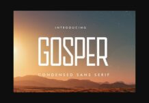 Gosper Font Poster 1