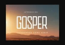 Gosper Font Poster 1