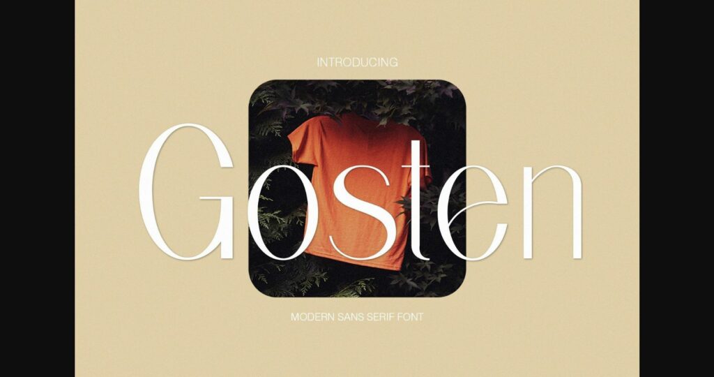 Gosten Font Poster 1