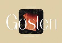 Gosten Font Poster 1