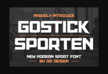 Gostick Sporten Font Poster 1