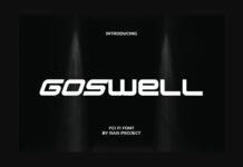 Goswell Font Poster 1