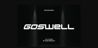 Goswell Font Poster 1