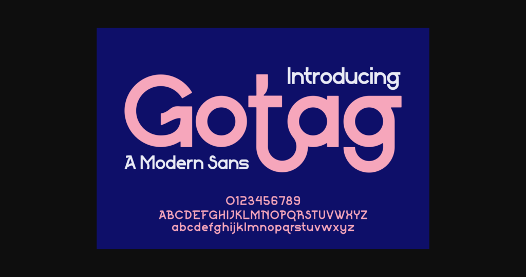 Gotag Font Poster 3