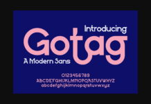 Gotag Font Poster 1