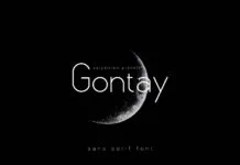 Gotay Font Gotay Font Poster 1