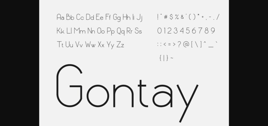 Gotay Font Poster 5
