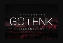 Gotenk Font Poster 1