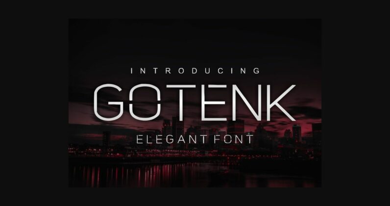 Gotenk Font Poster 1