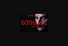 Gothamic Font Poster 1