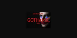 Gothamic Font Poster 1