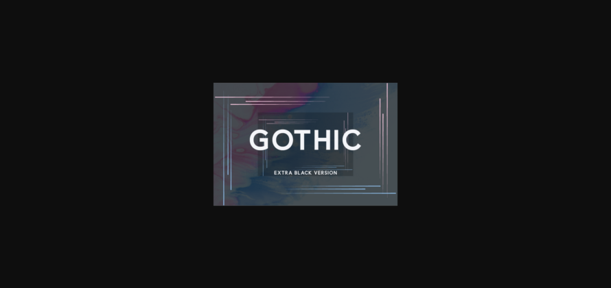 Gothic Extra Black Font Poster 1