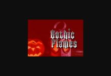Gothic Flames Font Poster 1