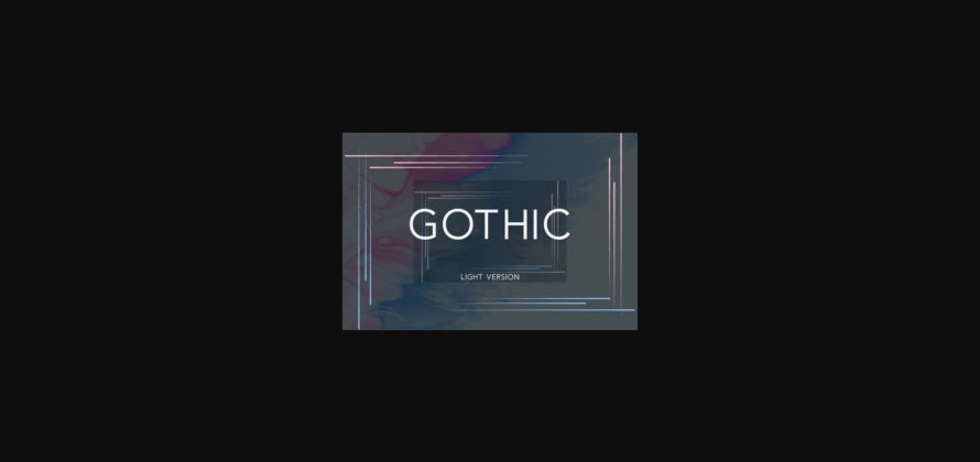 Gothic Light Font Poster 3