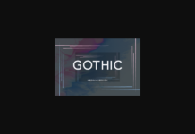Gothic Medium Font Poster 1