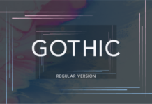 Gothic Regular Font Gothic Regular Font