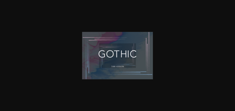 Gothic Thin Font Poster 3
